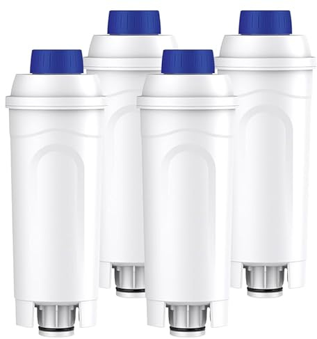 4 filtros de agua para cafeteras DeLonghi Magnifica Evo & S, Dinamica, Primadonna soul, Eletta Explorer, Rivelia, ECAM, serie ETAM