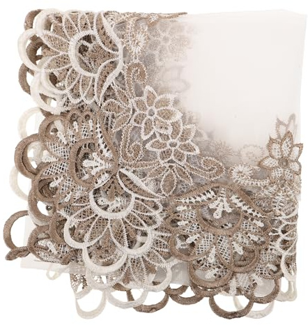 jojofuny Classic Lace Wall Mounted Tv Cover European Style Dust Protector for Indoor Television Screen Dust Cover