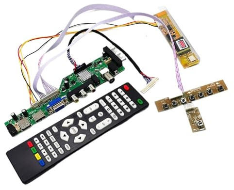 D3663LUA V56 V59 Universal DVB-T2/DVB-T LCD Digital TV Driver Board Kit For 14-inch 15.4-inch 30pin LVDS 1280x800 LCD Screen3663