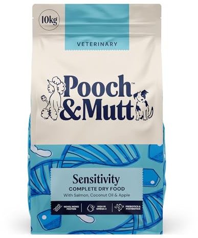 Pooch & Mutt – Sensitivity Veterinary Diet Dog Food, Dry Dog Food, 10kg | Supports with Food Allergies or Intolerances, Grain Free, Complete Dog Food, Packaging May Vary