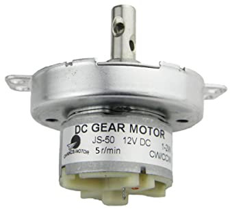 CHANCS Moteur à Engrenages JS-50 DC12V 5/6RPM Motoréducteur 2W Moteur électrique