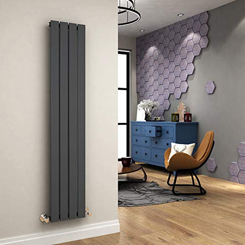 ELEGANT 1600 x 300 mm Radiators Vertical Single Flat Panel Modern Heating Anthracite Designer Tall Radiator
