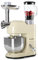 Klarstein Lucia Morena - Robot da Cucina, Impastatrice, Planetaria con Tritacarne, 2000 W, 5 L, Mixer con Sistema Planetario, Ganci per Pasta, Shaker da 1,5 L, Velocità Regolabile, Crema