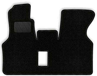 Bär-AfC Auto Fußmatten Classic passend für VW T4 1990-2003, Autoteppiche Nadelvlies Schwarz, Rand Kettelung Schwarz, Textiler Trittschutz, Set 1-teilig, VW04371