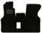 Bär-AfC Auto Fußmatten Classic passend für VW T4 1990-2003, Autoteppiche Nadelvlies Schwarz, Rand Kettelung Schwarz, Textiler Trittschutz, Set 1-teilig, VW04371