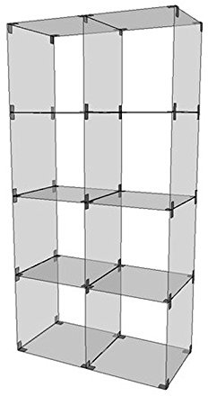 Shop Office Store GmbH Selbstbauvitrine Fachgröße 30 x 30 cm