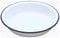 Traditional Circular Round 24cm Falcon White Enamel Pie Dish (Single)
