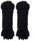 WYSUMMER 8mm Baumwollseil Baumwollkordel,2Rollen 10meter Weiches Baumwollknoten-Bindeseil Twisted Mooring Rope aus Baumwolle (schwarz)