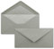 50 x DIN Lang Briefumschläge - Hell-Grau mit weißem Seidenfutter - 11x22 cm - 80 g/m² - ideal für Einladungen, Weihnachtskarten, Glückwunschkarten aus der Serie Farbenfroh
