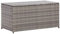 vidaXL Gartenbox Auflagenbox Kissenbox Kiste Gartentruhe Truhe Box Aufbewahrungsbox Auflagenkiste Garten Poly Rattan 100x50x50cm Grau