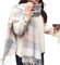 heekpek Damen Kariert Oversized Kaschmir Schal Lange Winterschal Weich Wraps Groß Karo Fransen Schal Warm Schal für Herbst Winter, Weiß grau