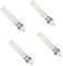 Pack of 4 UV Light Bulbs lamp 5W 7W 9W 11W 13W, Replacement Bulb for UV PLS Replacement Bulbs for UVC Pond Filters and clarifiers (11)…
