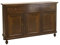 Mar.c.a. Design - Sideboard, Untergestell aus dunklem Walnuss-Pappelholz, Shabby Chic, Arte Povera, Wohnzimmermöbel mit 3 Türen, hergestellt in Italien, cm 150 x 43 x 98 h