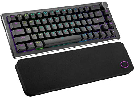 Cooler Master CK721 Mechanical Gaming Keyboard - Compact 65% Layout, TTC Mechanical Switches, Per-Key RGB Backlighting, Hybrid Wireless Technology, Precision Dial - Space Grey, UK Layout