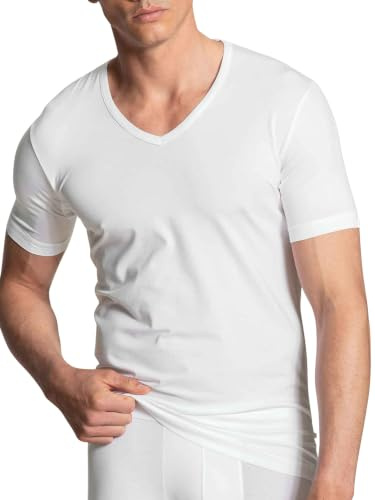 CALIDA Focus T-Shirt Herren Weiss 56