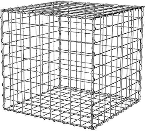 Suregreen Gabion Baskets Cages Galvanised Wire Mesh | Extra Strong 8 Gauge Wire | Multiple Sizes | 75mm x 75mm Holes (1.5m x 975mm x 975mm)