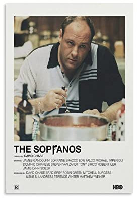 BBZL Poster der TV-Serie The Sopranos, Leinwandkunst, dekorativer Gemälde, Bild, Druck, moderne Familie, Jungen, Mädchen, Schlafzimmer, Wohnzimmer, Dekoration, Poster, 30 x 45 cm
