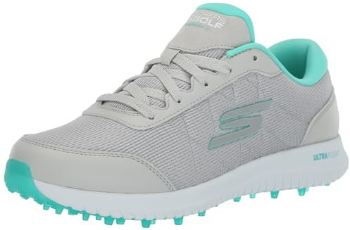 Skechers Damen Max Fairway 4 Golfschuh Ohne Spikes Sneaker, Navy/Violett, 39.5 EU