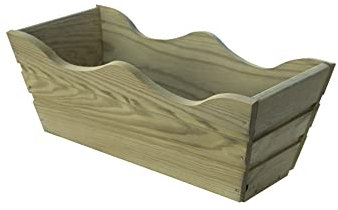 MADELEA Jardinera Balcon Ondulada 50x20x20 Autoclave + Bolsa GEOTEXTIL