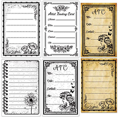 craspire Clear Label Stempel, Rahmen Silikon Klare Stempel Transparente Stempel Künstler Trading Card Stempel Für DIY Fotoalben Scrapbooking Geschenkanhänger Thanksgiving Kartenherstellung