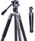 Fotopro X-Aircross 3 Video 62 Zoll leichtes Reise-Kamera-Stativ mit Fluid-Kopf 2.35lbs ultraleichtes tragbares professionelles Video-Reisestativ aus Kohlefaser für Kamera DSLR Last bis zu 22lbs grau
