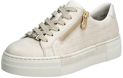 Rieker Women's Kaduna/Aleria Lace-up Shoes, White, 7.5 UK