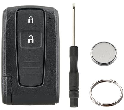 2 Button Remote Control Key Shell Compatible with Toyata Prius 2004-2009 (with Batteries.)