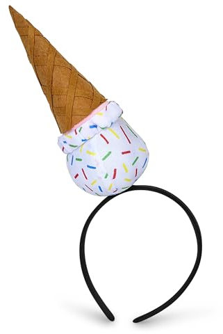 Dress Up America Stirnband In Form Einer Eistüte – Partyhut Mit Eiscreme – Stirnband Als Kostümparty-Accessoire