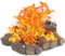 Grandhom 10 troncos de chimenea de gas, pequeños troncos de gas artificiales sin ventilación para gas natural, ventilados, propano, eléctrico, etanol, hoguera de gel, color madera, 8 pulgadas