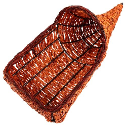 Baluue Cornucopia Dekoration, Cornucopia Cornucopia Dekoration, Cornucopia Baskets Horn of Plenty Wicker Grapevine Rattan Cornucopia Centerpieces Wicker Serving Platter for Thanksgiving Fall Harvest C