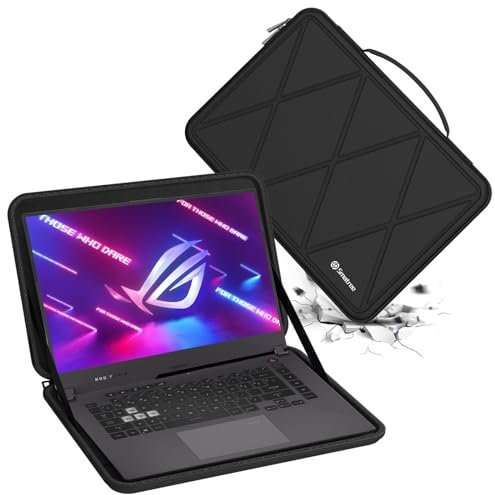 Smatree Custodia protettiva rigida in EVA compatibile per ASUS ROG Strix Scar 15 (2022) G533, per ASUS ROG Strix G15 (2022) G513, per 15,6 pollice 2021 ROG Strix Scar 15 Laptop Slim Bag (X8287)