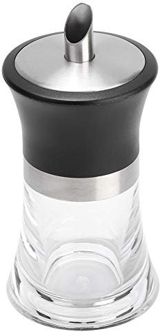 VOBOR Barista Zuckerstreuer,100ml Puderzuckerstreuer,Acryl Zuckerspender Modern Zuckerstreuer Mit Edelstahl Ausguss,Zuckerdosierer-Display für Weißer Brauner Zucker Salzstreuer