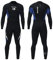 Owntop Herren Neoprenanzug 3/2mm - Vorderer Reißverschluss Voll Tauchanzüge, Stretch Pro Neopren-Nassanzug Thermische Volle Länge Tauchhaut zum Surfen Schnorcheln, Herren Blau XXL