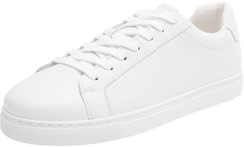 SELETED HOMME Herren SLHEVAN Leather NOOS Sneaker, White, 43 EU