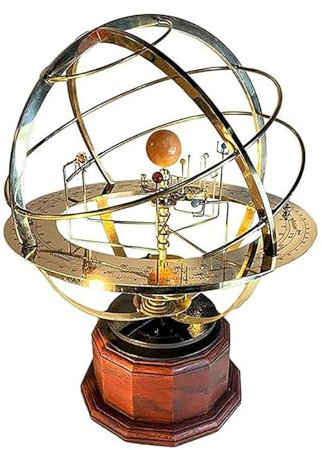Grand Orrery Modell des Sonnensystems, Retro Mechanisches Sonnensystem Modell Dekoration, Geschenk für Kinder Jugendliche,A