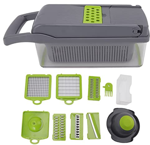 Picador de Verduras, Picador de Frutas y Verduras, Cortador de Tiempo, Ahorro de Mano de Obra, Picador de Alimentos, Picador de Cebolla con Recipiente, Cocina, Artefacto Vegetal