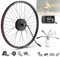 Bafang E-Bike-Umrüstkit 48V500W Hinterrad-Brushless Nabenmotor Kits mit Mehrsprachig EKD01 LCD Display, E-Bike Hinterradmotor Umrüstkit passend für 27,5 Zoll