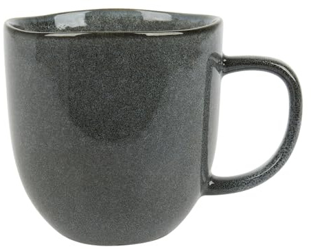 Geneviève Lethu 535337 Mug 44 cl en Grès - Collection NUANCIA - Ø 10 cm H 10 cm - Coloris Gris foncé