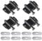 4 Pack Push to Open Door Catches for Cabinet,Magnetic Door Latch Cupboard Strong Spring Loaded Magnetic Closure with Strike Heavy Duty Latches for Wardrobe Room Kitchen Bathroom Doors