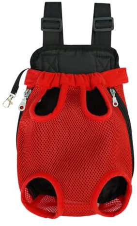 Zaino per trasportatore di cani, gambe dello zaino per trasportatore di cani frontalmente rivolto, Carrier per il torace anteriore per animali domestici regolabile per viaggi, Borsa zaino per cuccioli