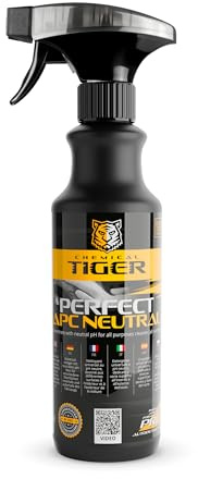 CHEMICAL TIGER - Auto Reiniger - Autoreinigung Mittel für Innenraum & Außen - Allzweckreiniger, APC Konzentrat pH Neutral - Autopflege, Cockpitpflege, Kunststoffreiniger, Polsterreiniger - 500 ml