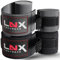 LNX Boxbandagen Doppelpack 2,5 3,5 oder 4,5m - Profi Bandagen für Boxen Kickboxen Muay Thai MMA UVM 250 350 450cm (schwarz + grau, 4,5m)