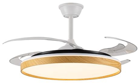 Ventilador LED aspas plegables Panam L 80W 8000Lm CCT