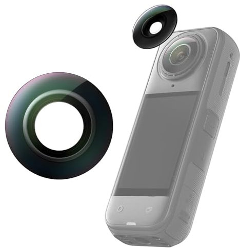 HUAYUWA Ersatz-Kameraobjektiv, kompatibel mit Insta360 X5, wasserdicht, 8K, 360-Grad-Action-Kameraobjektiv, Reparaturteile, Zubehör (2)
