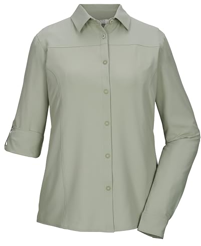 killtec Damen Funktionsbluse/Bluse mit krempelbaren Ärmeln KOS 61 WMN WVN SHRT