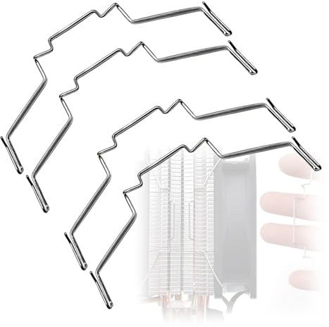 ZBIianxer Metal CPU Coolers Brackets Set Internal External 2Pair Heavy Duty Retention Clip Inner Outer Locks CPU Coolers Fan Clip
