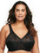 Glamorise MagicLift Original Support Wirefree Bra 1000 (Women's & Women's Plus) Black