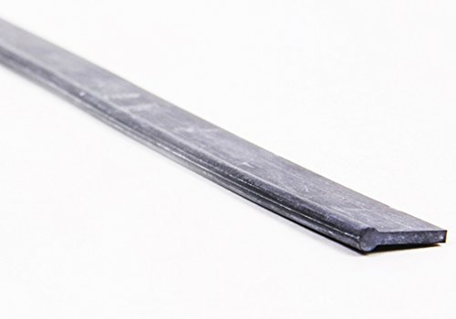Ersatz-Wischergummi für Profi-Fensterabzieher von LEWI 45cm breit | Gummi-Lippe mit Überstand | hart | Leichter Austausch + streifenfreie Fensterreinigung | inkl. Gratisprobe GlasRein