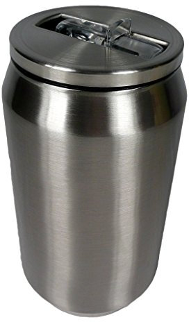 YOKO DESIGN canette isotherme 280 ml lattina Termica, Acciaio Inossidabile, Grigio (Inox), 7 cm