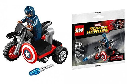 LEGO MAVEL SUPER HEROES - 30447 - CAPTAIN AMERICA MOTORCYCLE Collector POLYBAG